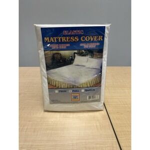 New American Plastics Elastic Mattress Cover Protector Full Non Allergenic